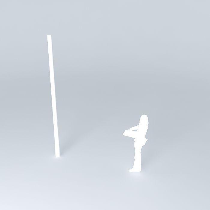 squared pipe Free 3D model_1