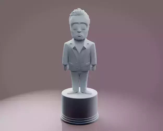 South Park styled Elon Musk statue
