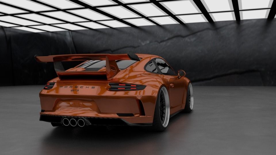 2017 Porsche 911 GT3 991 by Kaiser Design 3D model_2