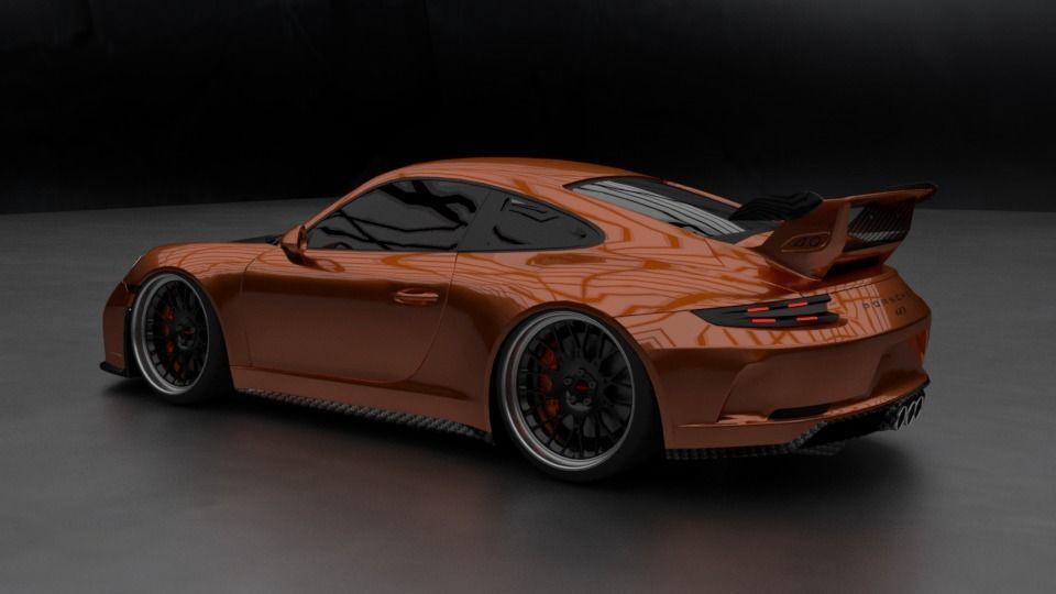2017 Porsche 911 GT3 991 by Kaiser Design 3D model_1