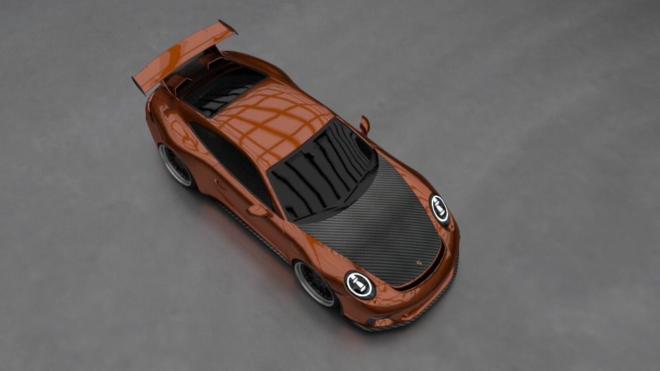 2017 Porsche 911 GT3 991 by Kaiser Design 3D model_3