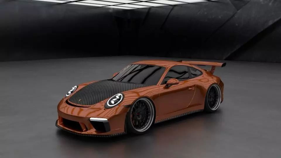 2017 Porsche 911 GT3 991 by Kaiser Design 3D model_0
