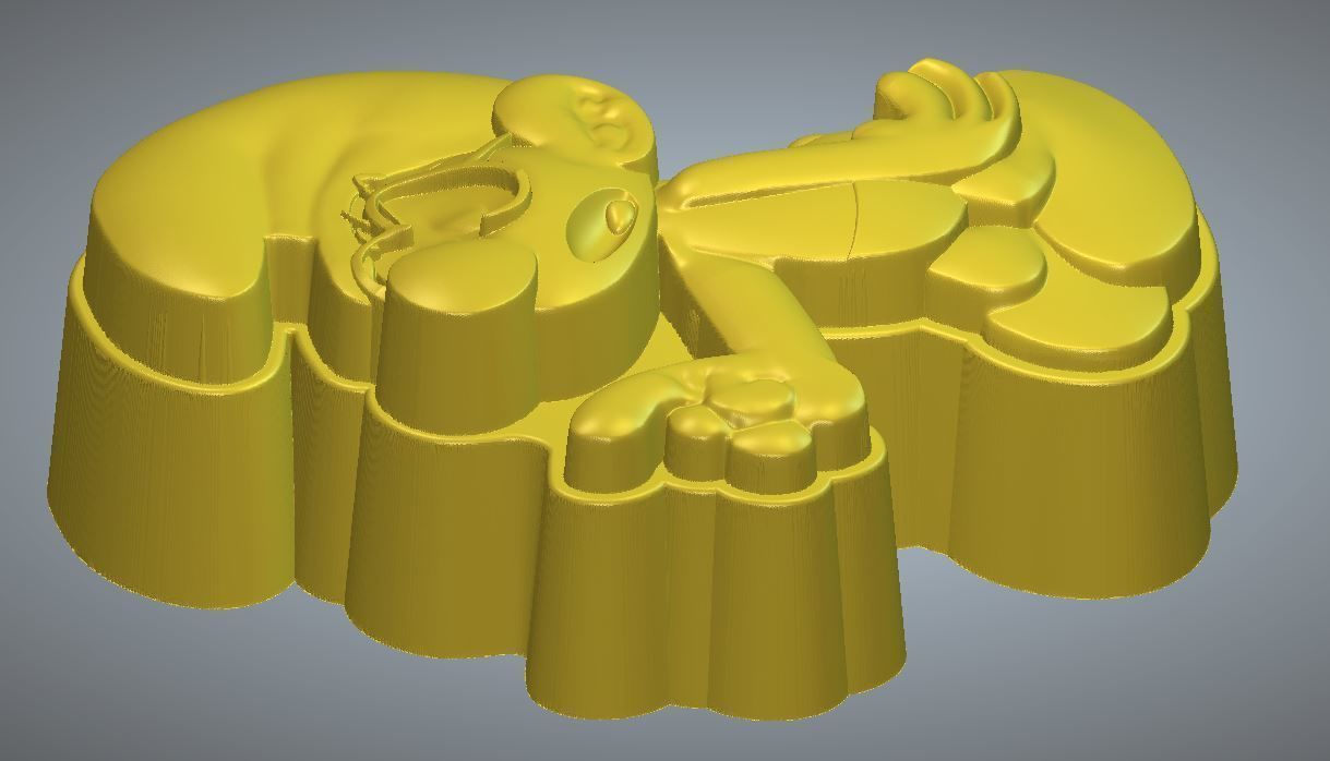 BRAINY SMURF - MOLD 3D print model_5