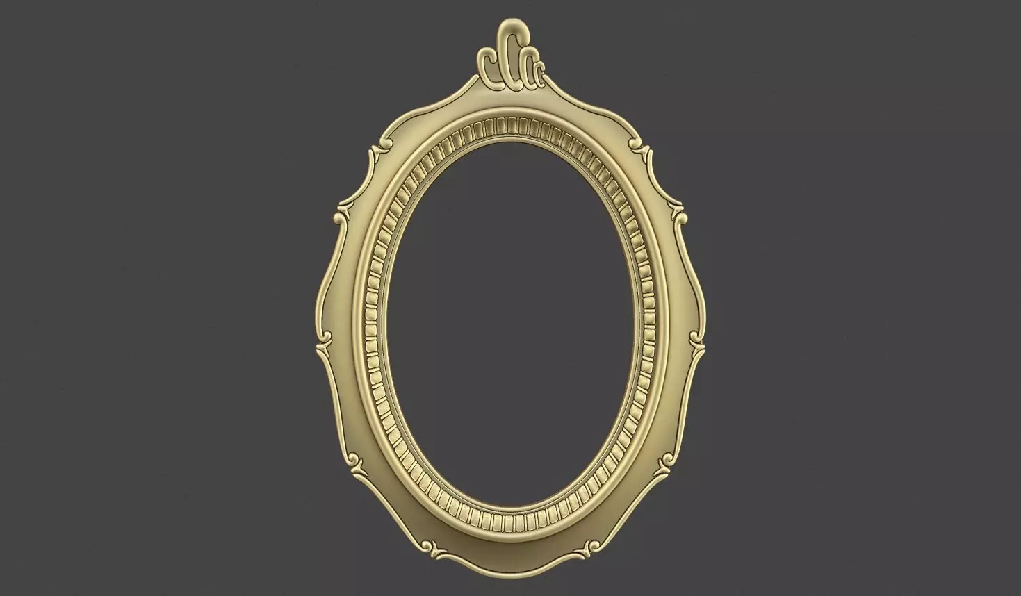 Ornate Luxury Mirror Frame 3D print model