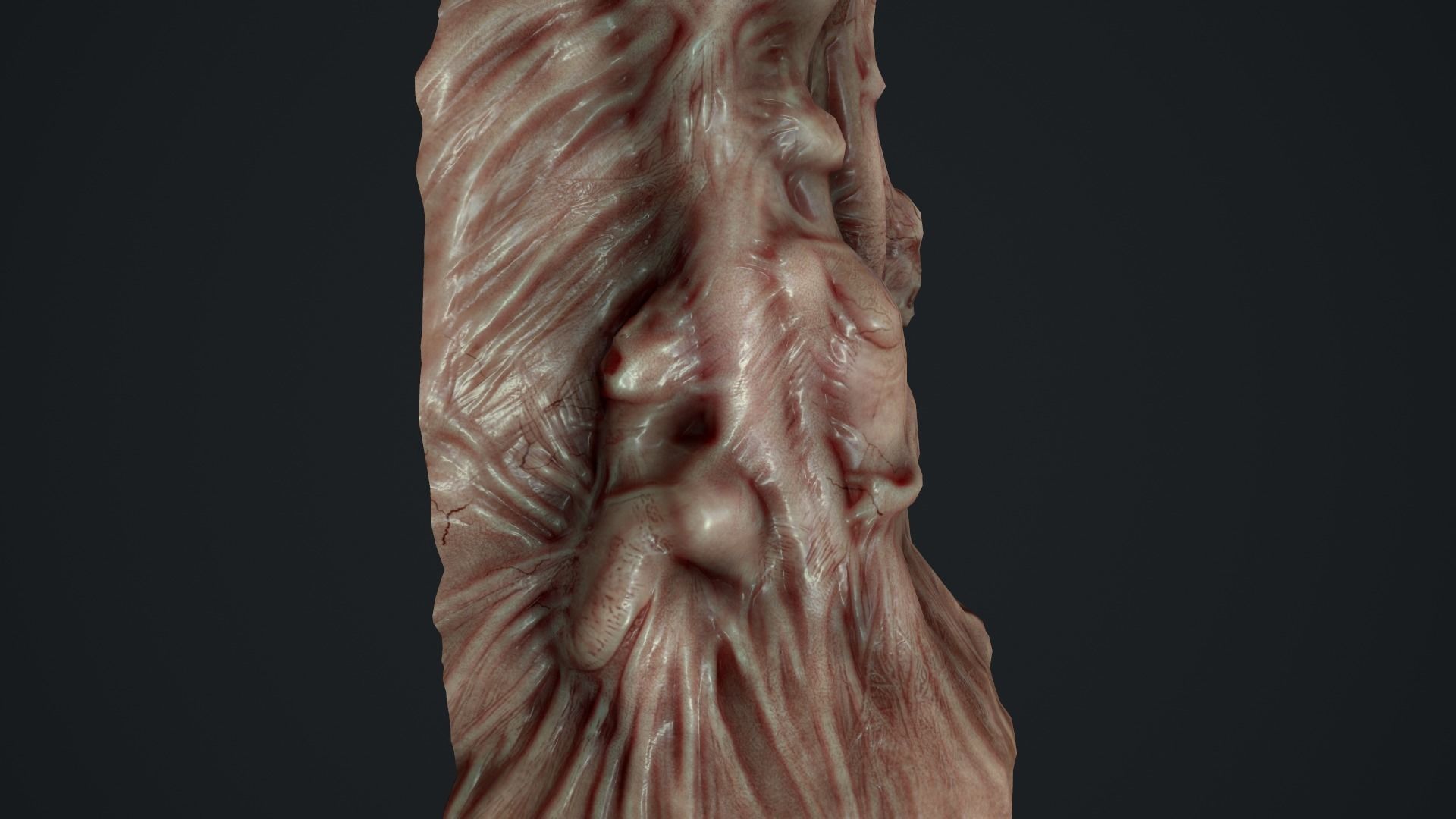 HOrror Mutated people Animated Low-poly 3D model_5