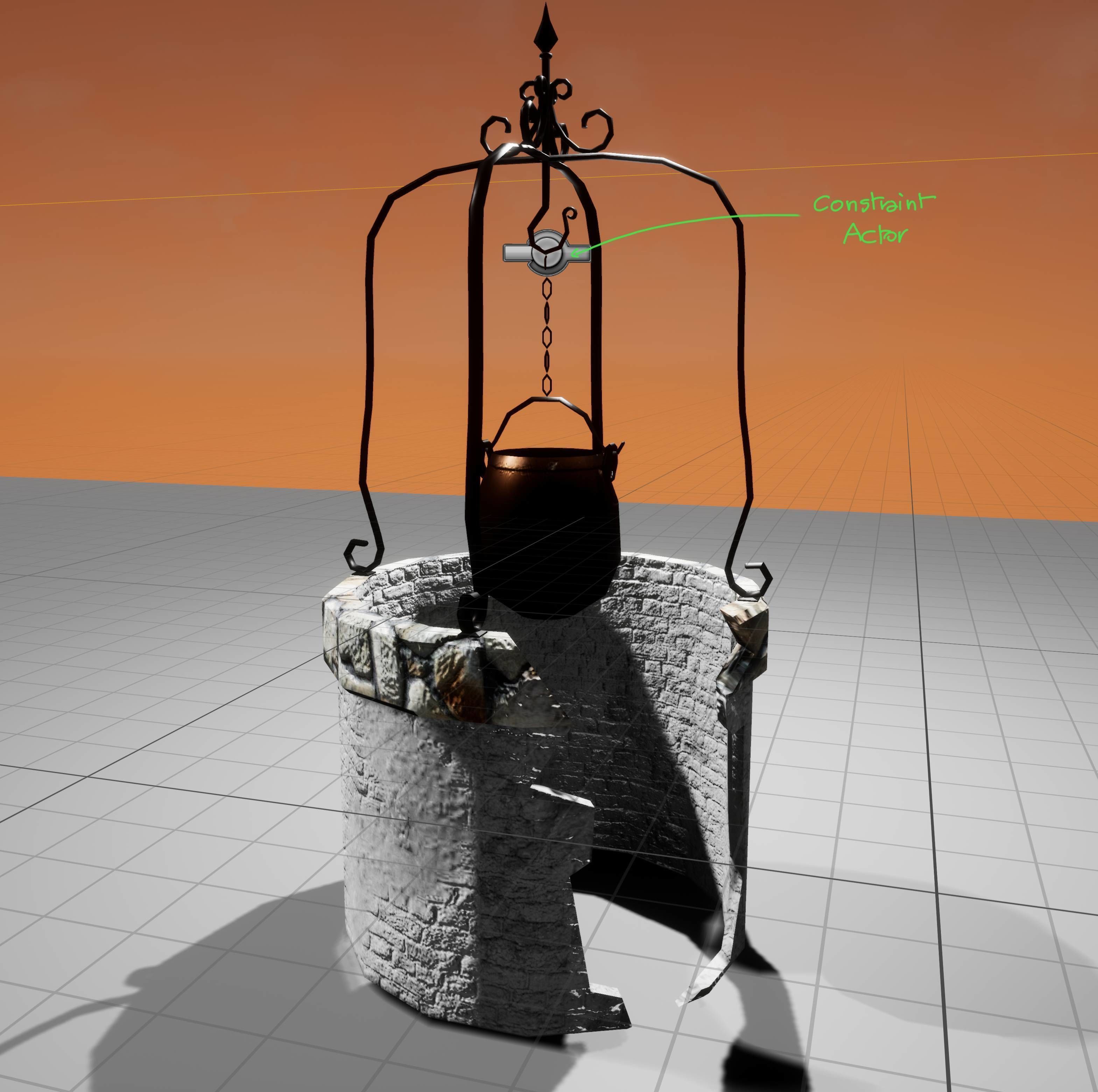 EB - Stone half broken well Low-poly 3D model_4