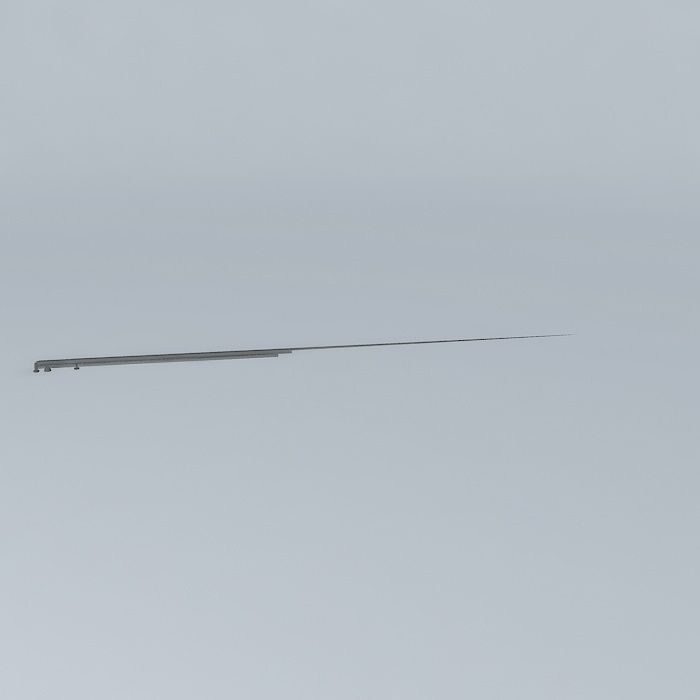 Chain link fence hardware Free 3D model_2