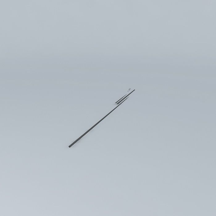 Chain link fence hardware Free 3D model_1