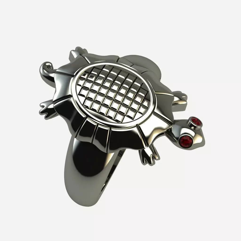 Turtle Ring 3D print model