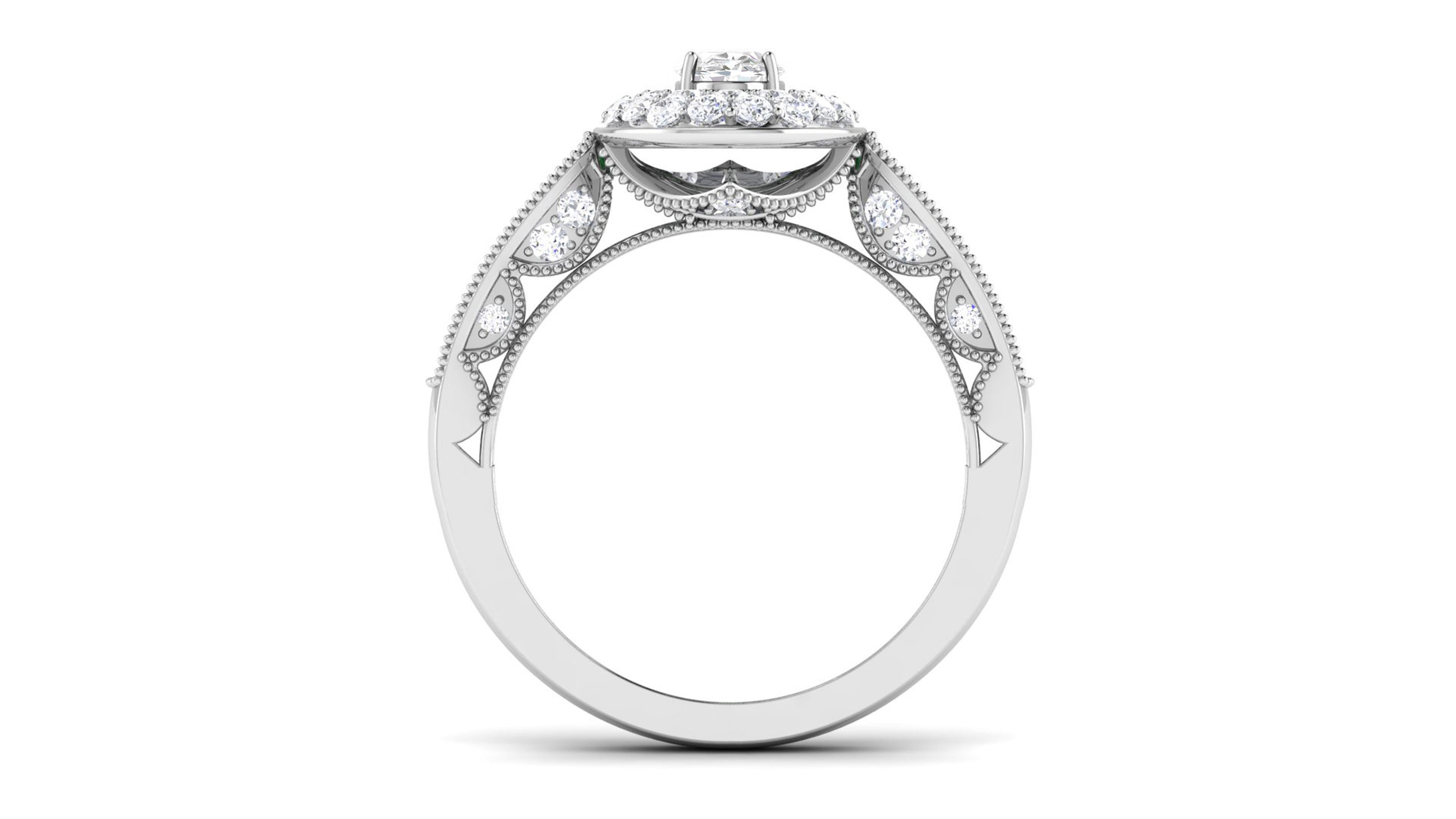 Solitaire ring 3dm stl render detail 3D print model 3D print model_9