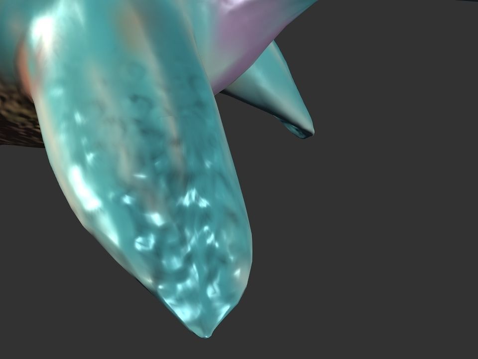 Spring the water wyvern Low-poly 3D model_25