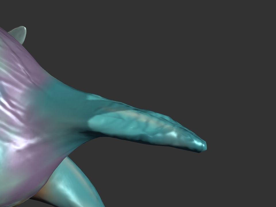 Spring the water wyvern Low-poly 3D model_19