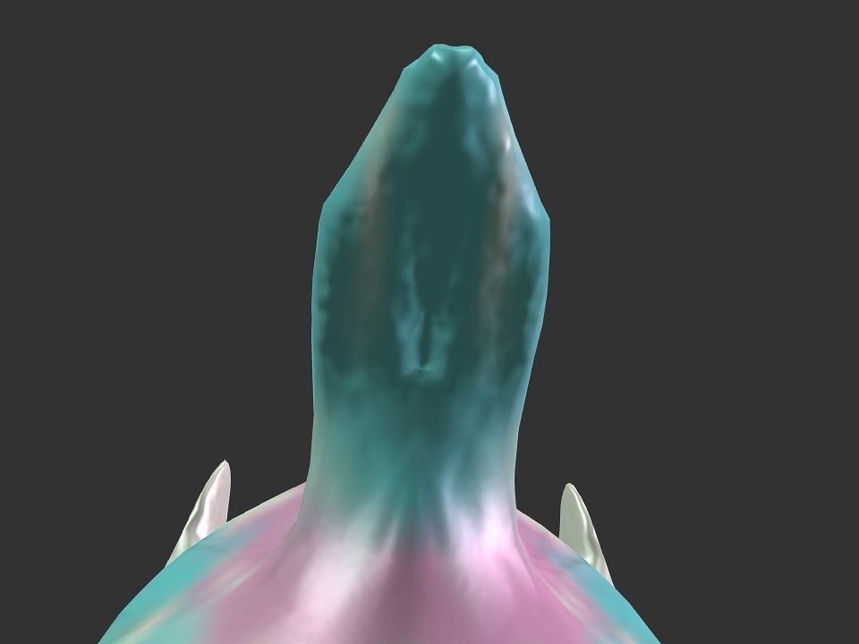 Spring the water wyvern Low-poly 3D model_29