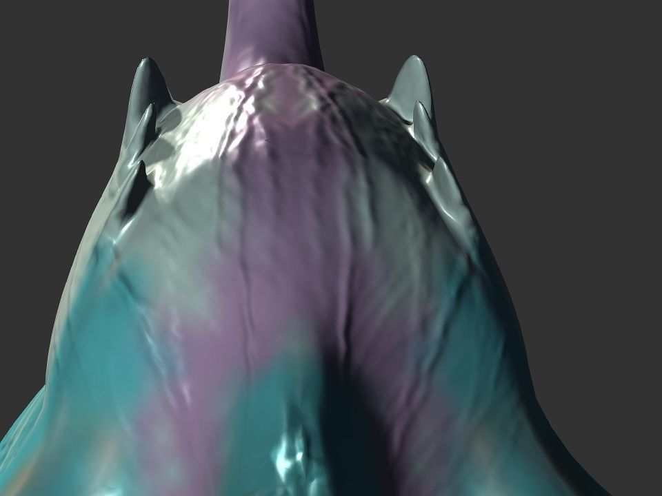 Spring the water wyvern Low-poly 3D model_22