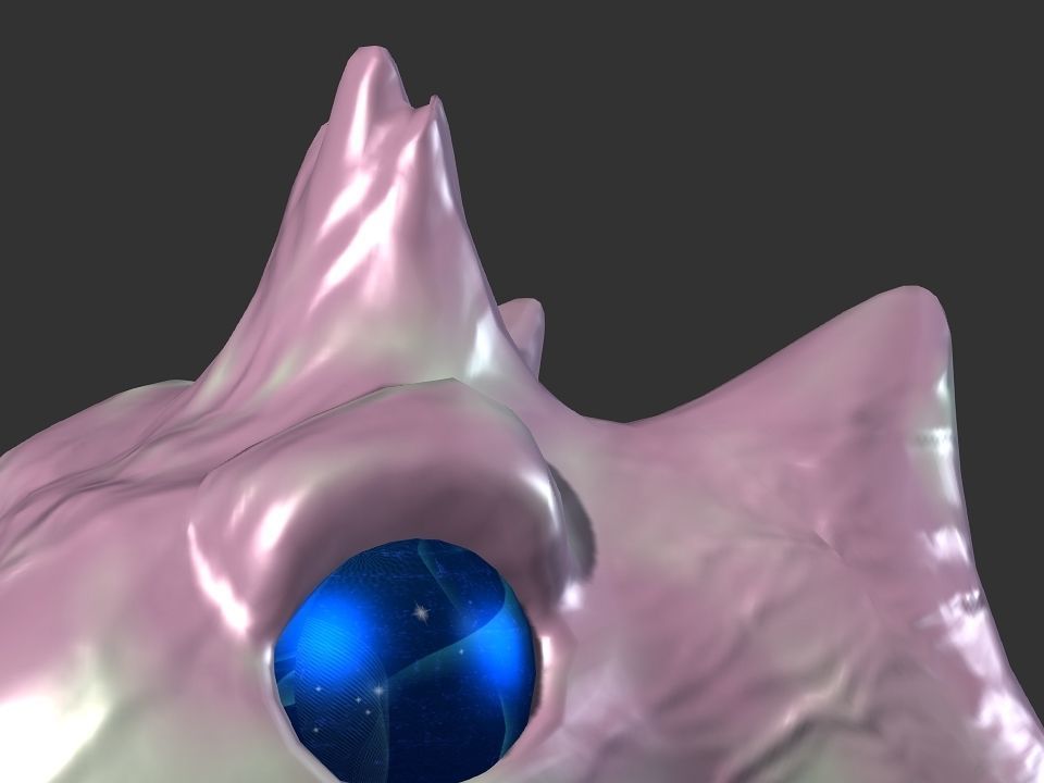 Spring the water wyvern Low-poly 3D model_12