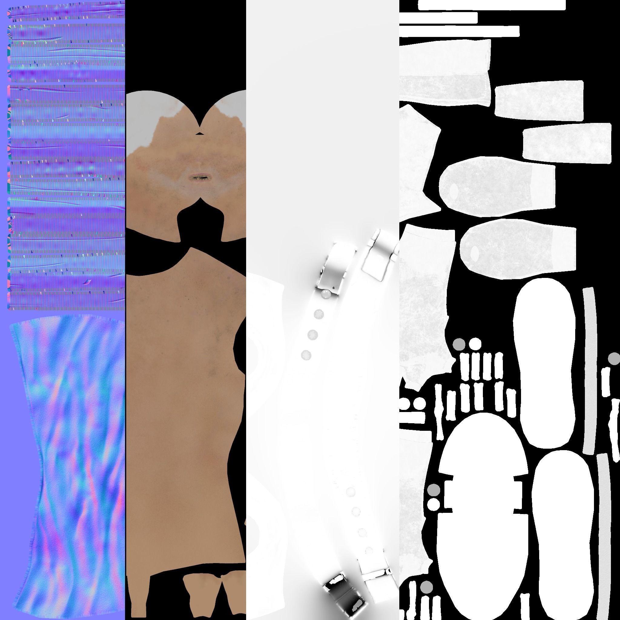 Lacero man wearing mask Free low-poly 3D model_6