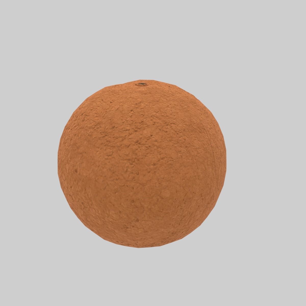 Orange Low-poly 3D model_5
