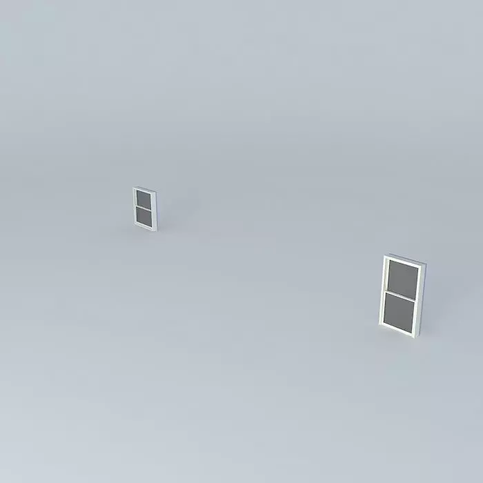 Process of resizing a window component Free 3D model_0