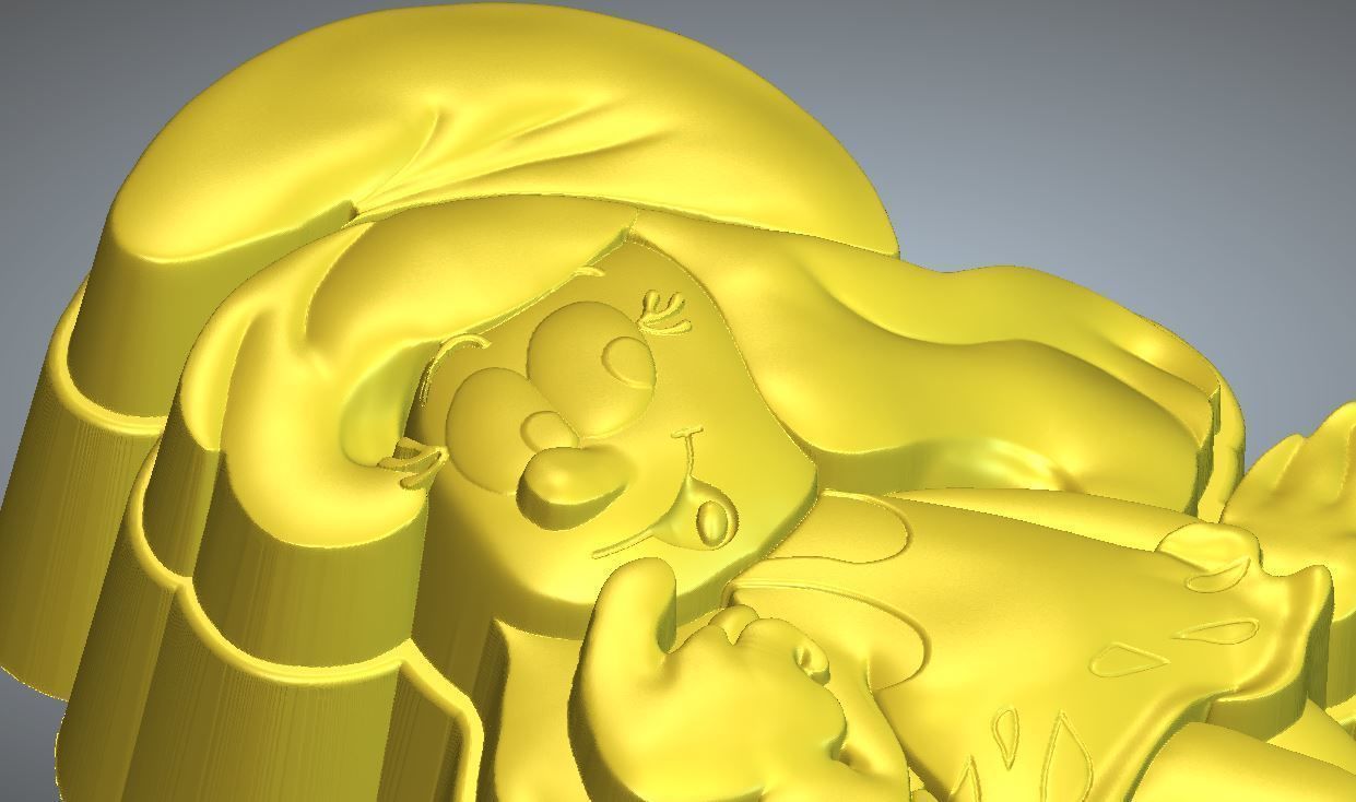 SMURFETTE - MOLD 3D print model_6