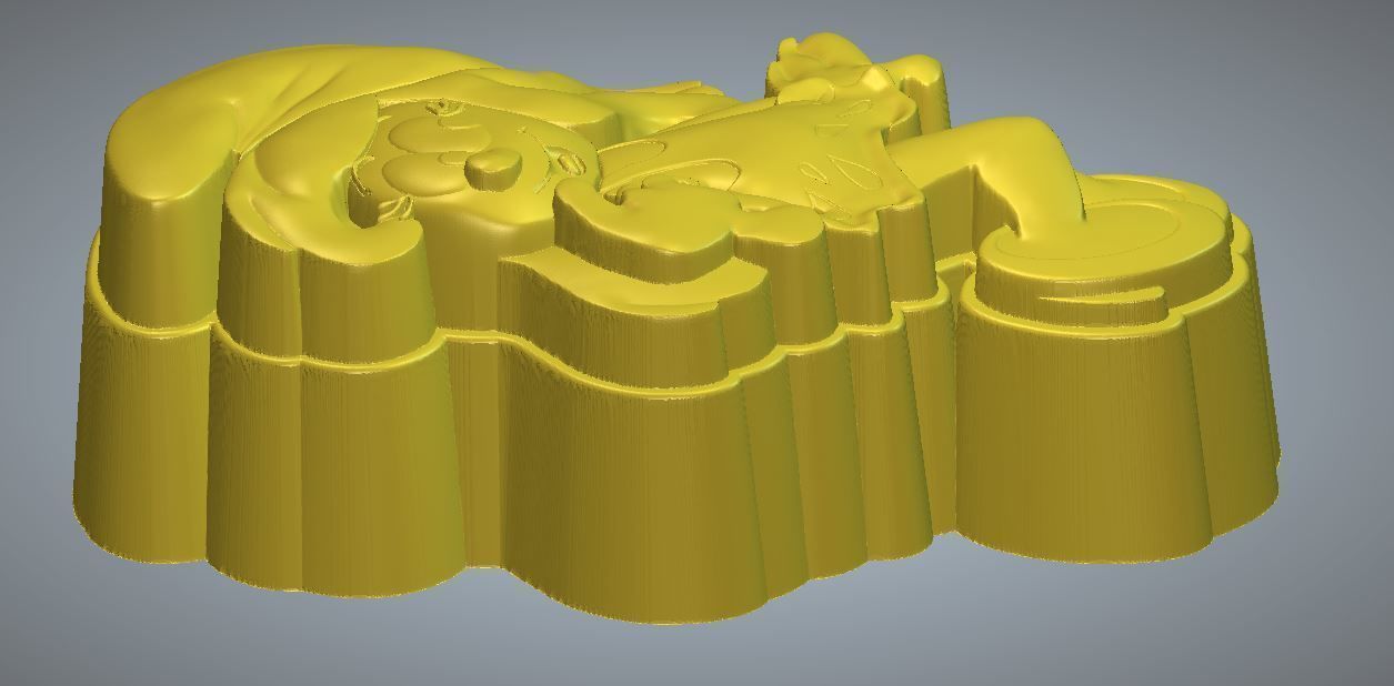 SMURFETTE - MOLD 3D print model_5