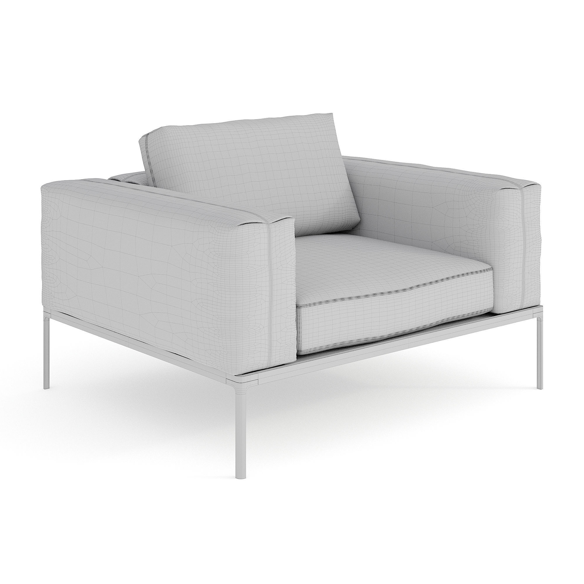 Gloster Grid Outdoor Lounge Pack 3D model_22