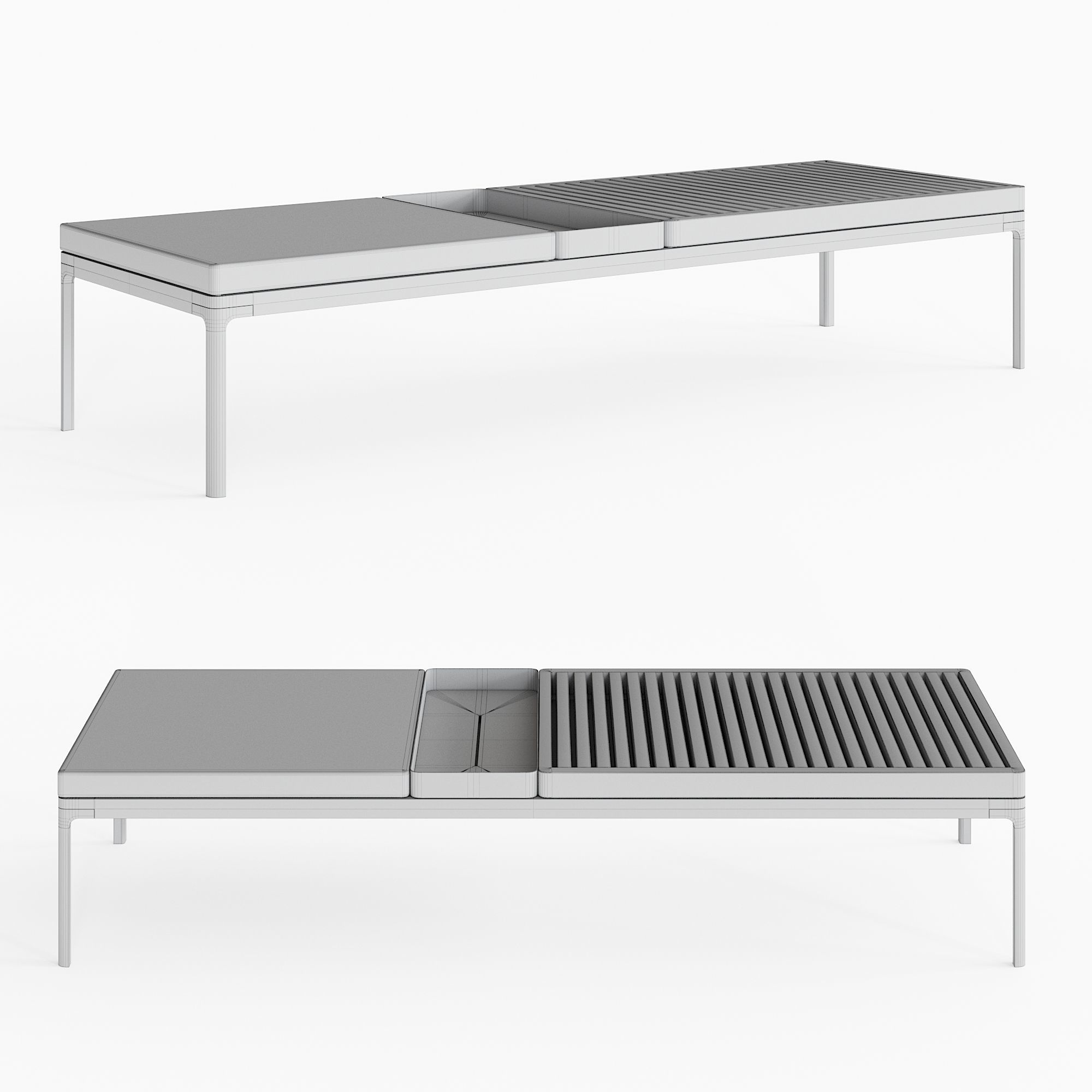 Gloster Grid Outdoor Lounge Pack 3D model_26