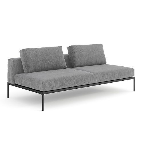 Gloster Grid Outdoor Lounge Pack 3D model 2