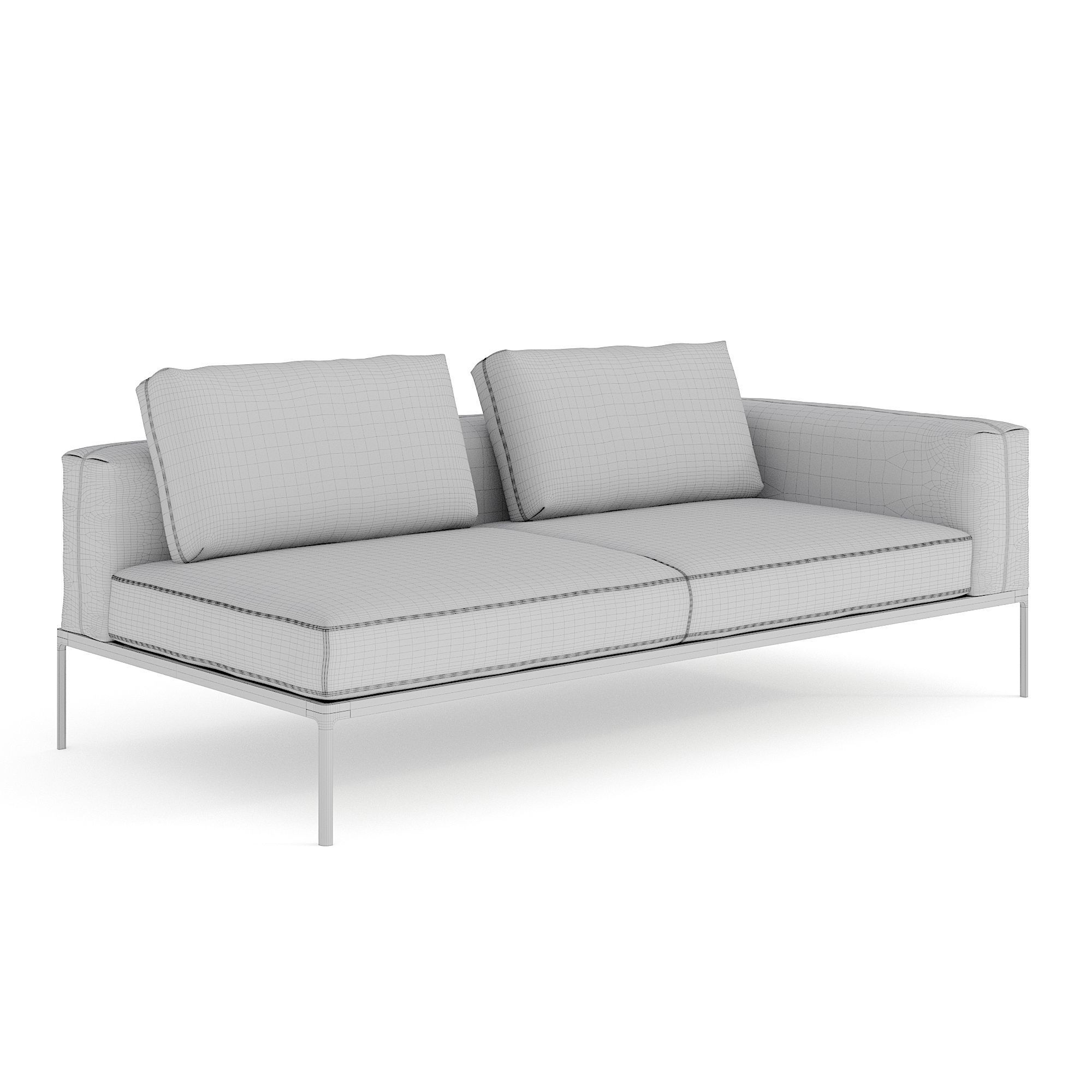 Gloster Grid Outdoor Lounge Pack 3D model_15