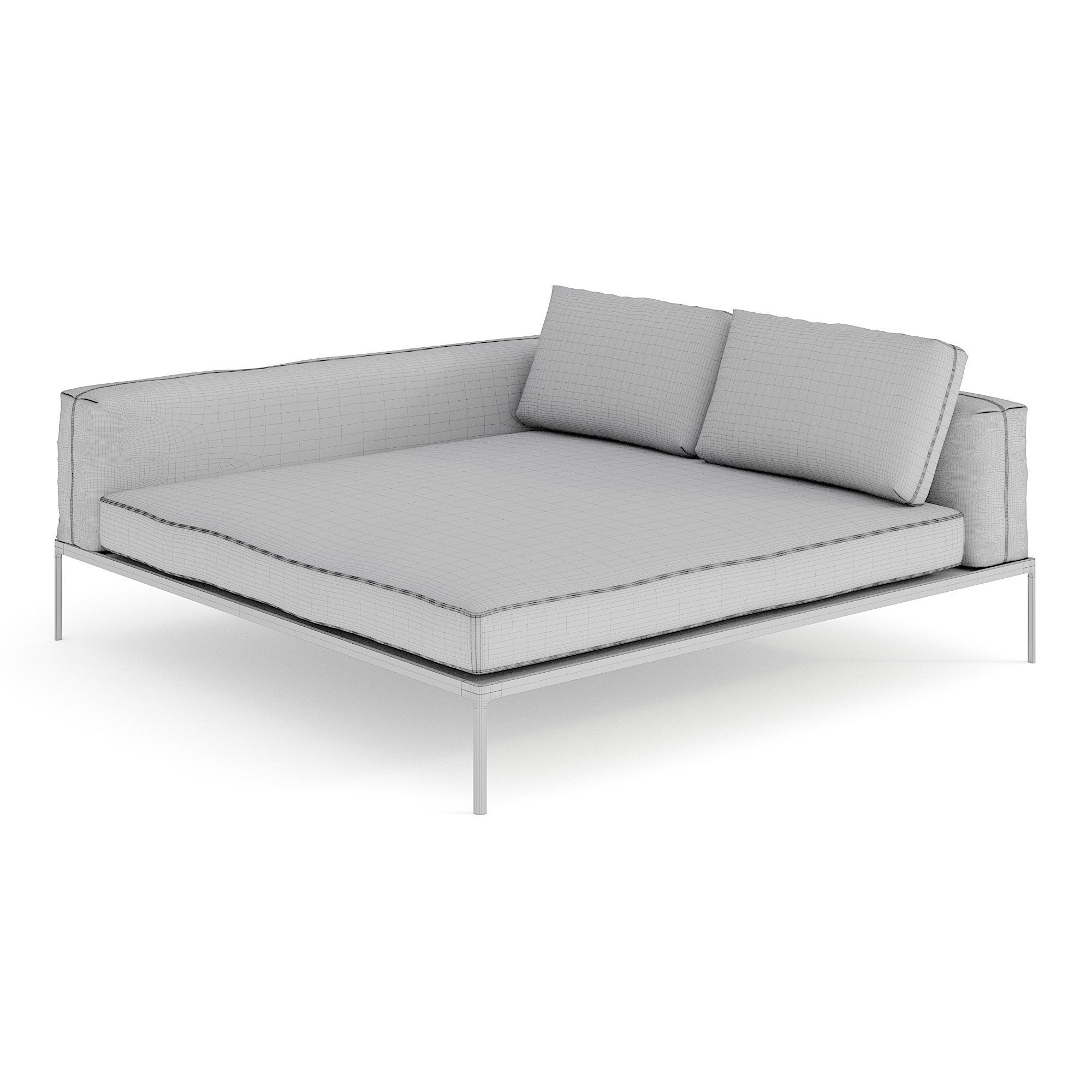 Gloster Grid Outdoor Lounge Pack 3D model_21