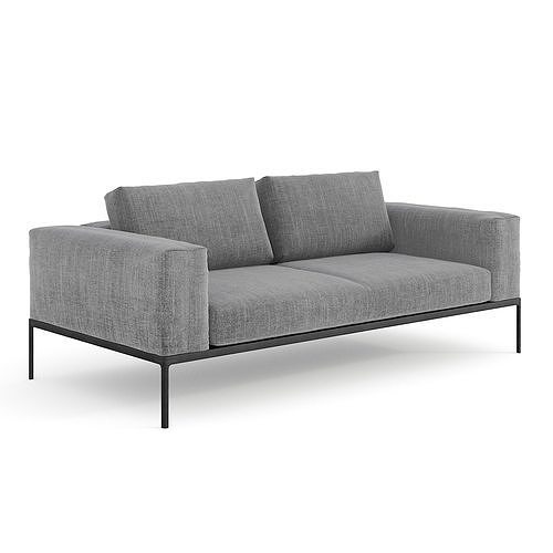 Gloster Grid Outdoor Lounge Pack 3D model 4