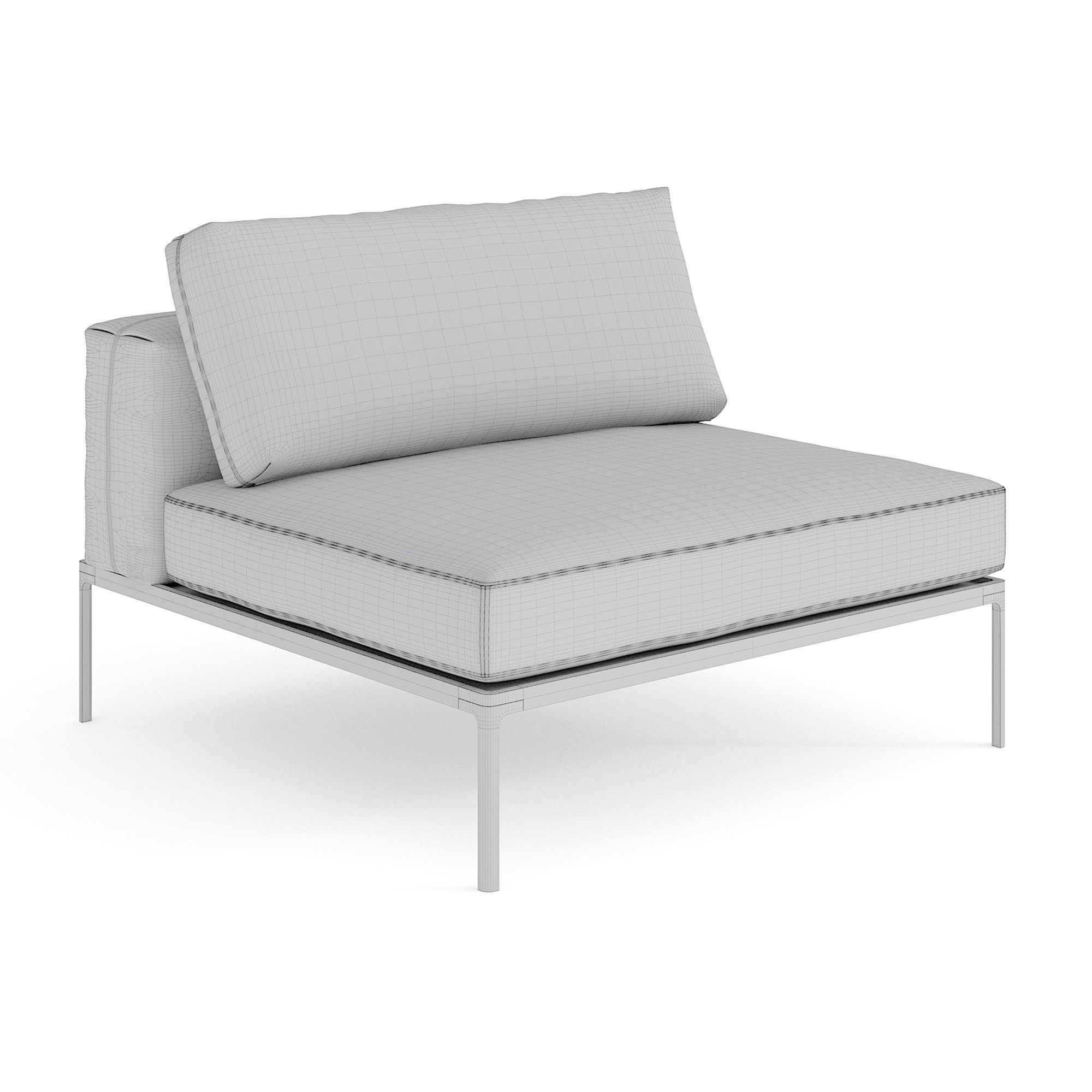 Gloster Grid Outdoor Lounge Pack 3D model_24