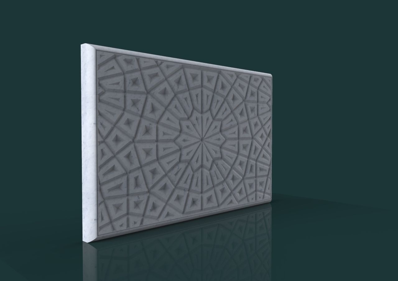 Mosque Minbar 3d stl model for cnc Carving 3D print model_17