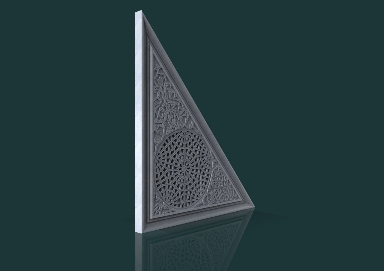 Mosque Minbar 3d stl model for cnc Carving 3D print model_12