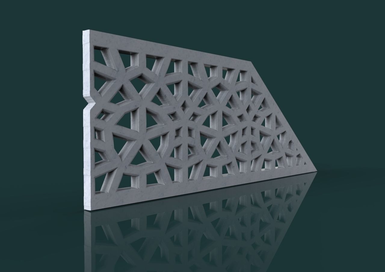 Mosque Minbar 3d stl model for cnc Carving 3D print model_19