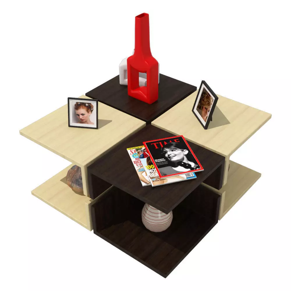 Table-3 coffee table with squares Free 3D model