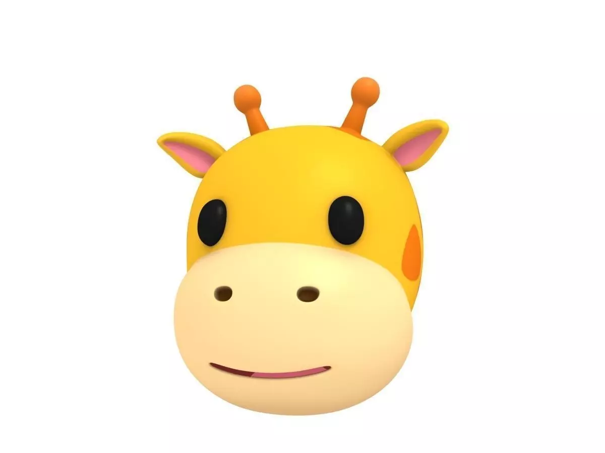 Giraffe Head 3D model