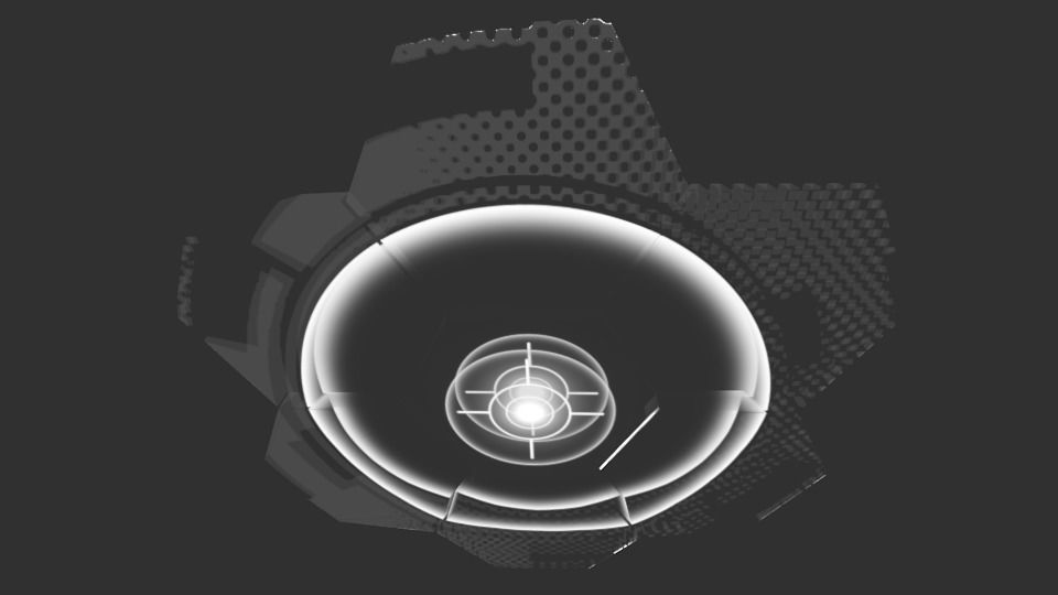 Hexagon Shield Low-poly 3D model_3