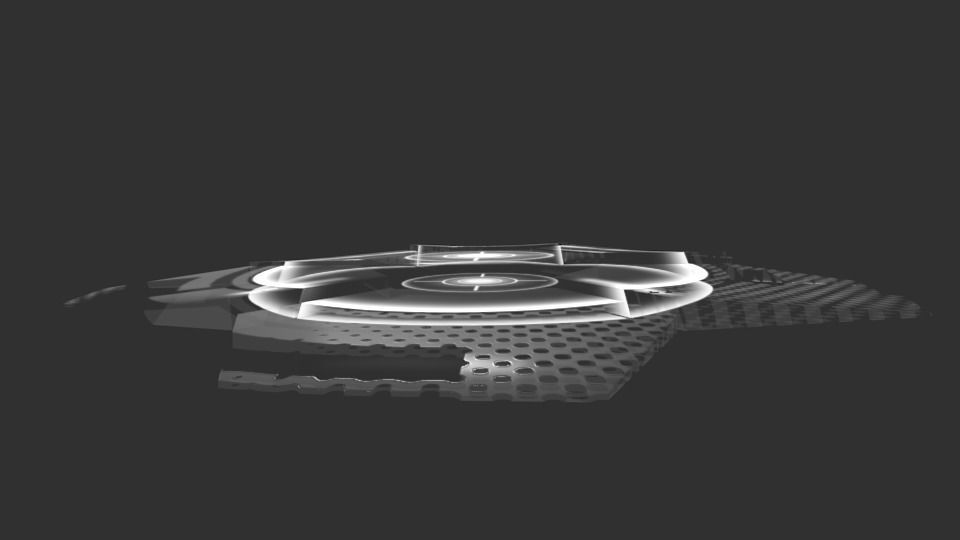 Hexagon Shield Low-poly 3D model_4