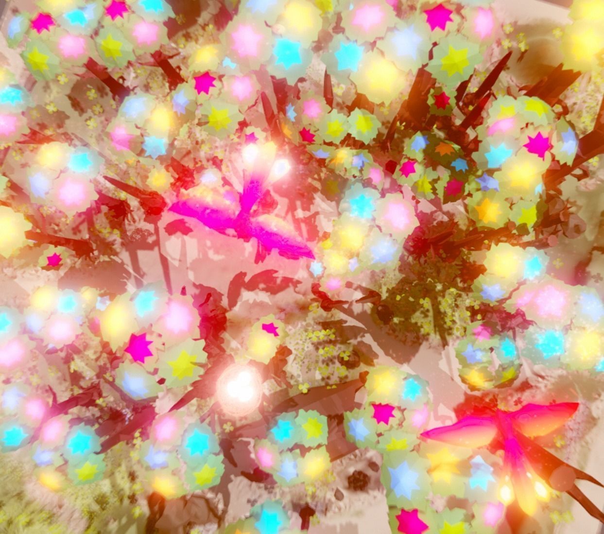 fantasy phoenix forest Low-poly 3D model_10