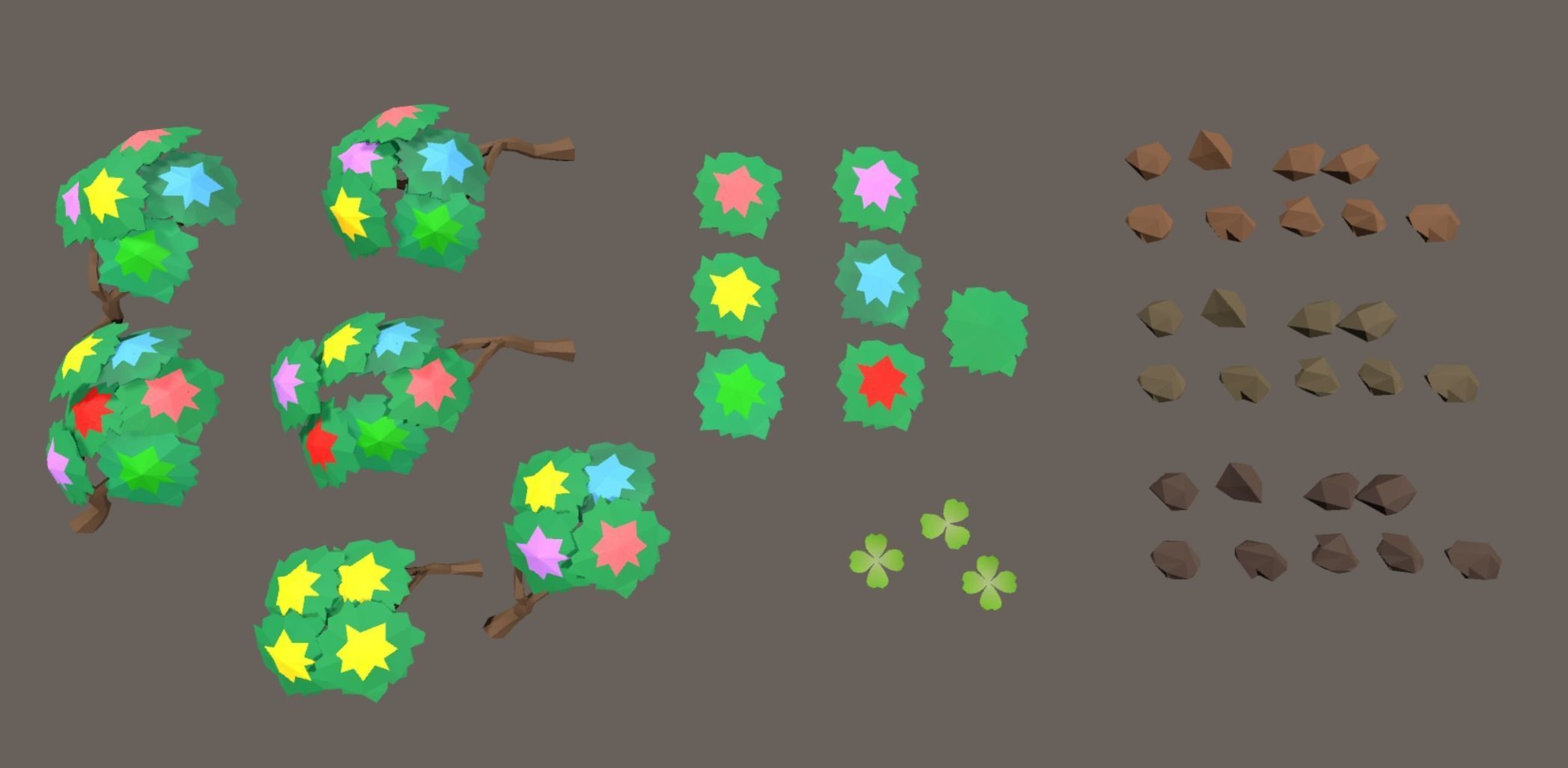 fantasy phoenix forest Low-poly 3D model_16