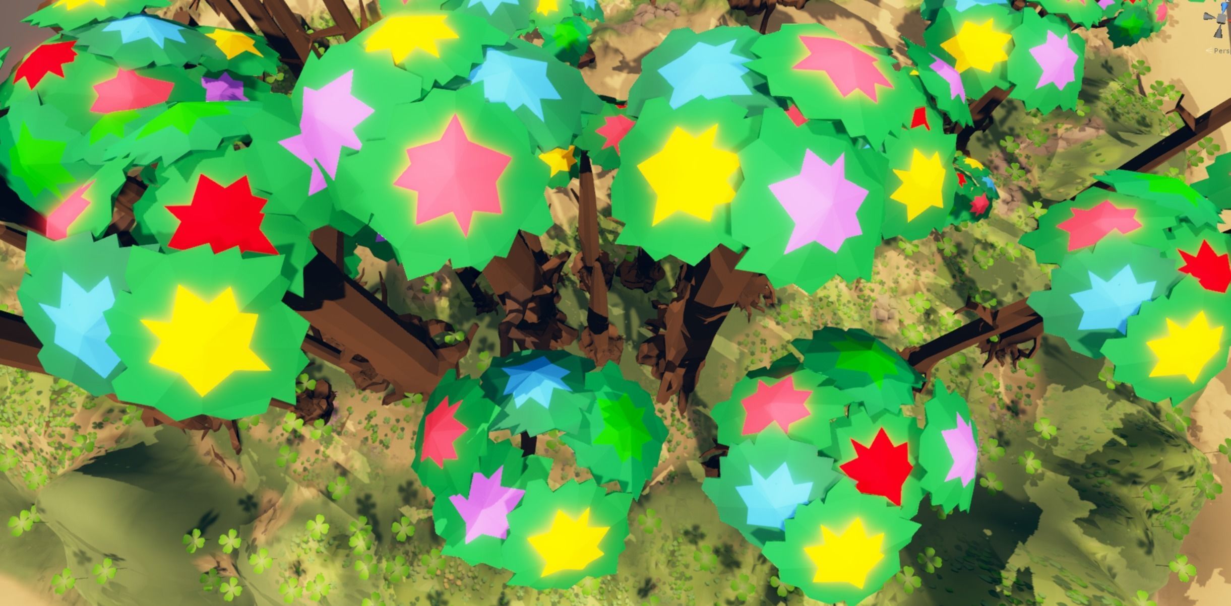 fantasy phoenix forest Low-poly 3D model_15