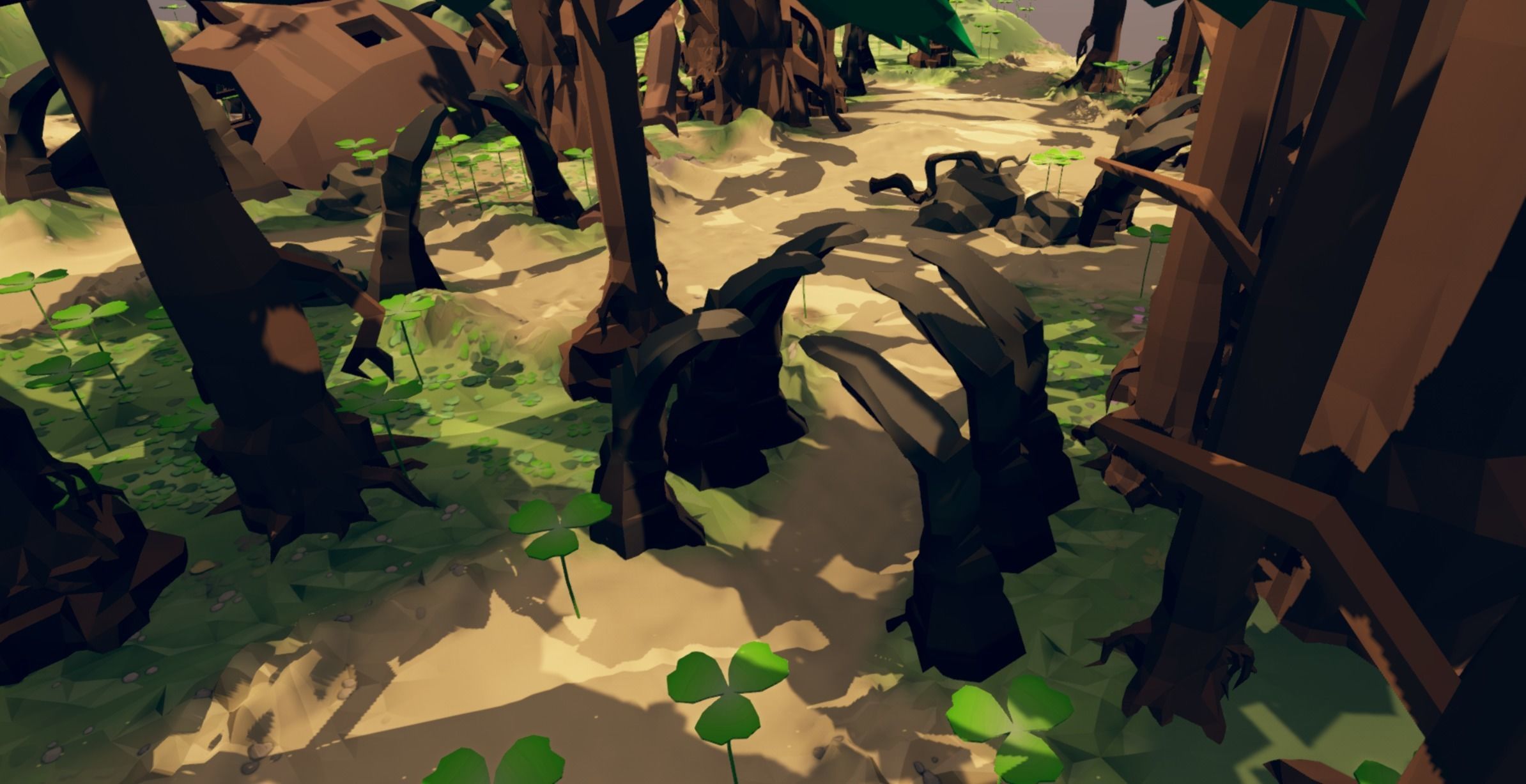 fantasy phoenix forest Low-poly 3D model_6