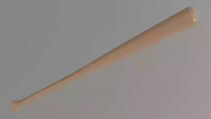 Baseball Bat Low-poly 3D model