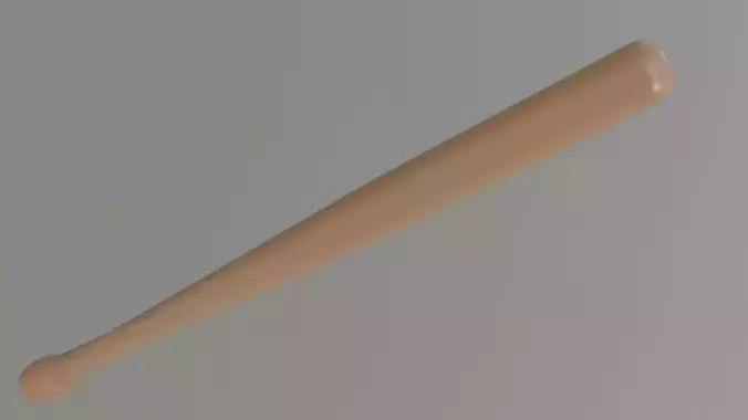 Baseball Bat Low-poly 3D model