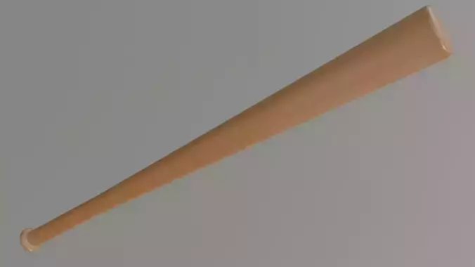 Baseball Bat Low-poly 3D model