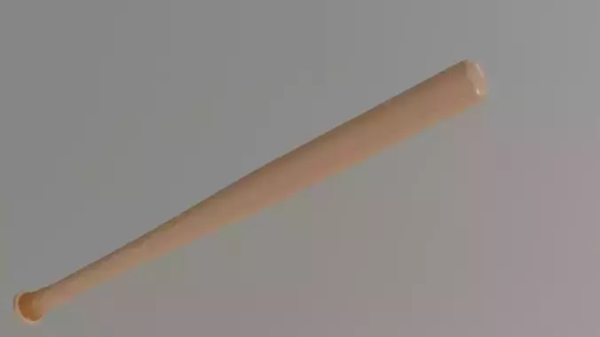 Baseball Bat Low-poly 3D model