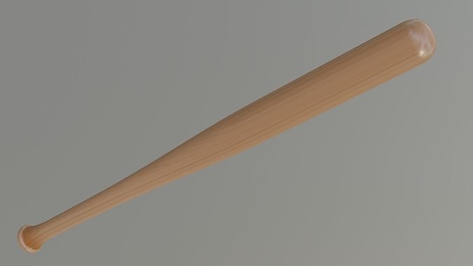 Baseball Bat Low-poly 3D model