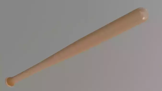 Baseball Bat Low-poly 3D model
