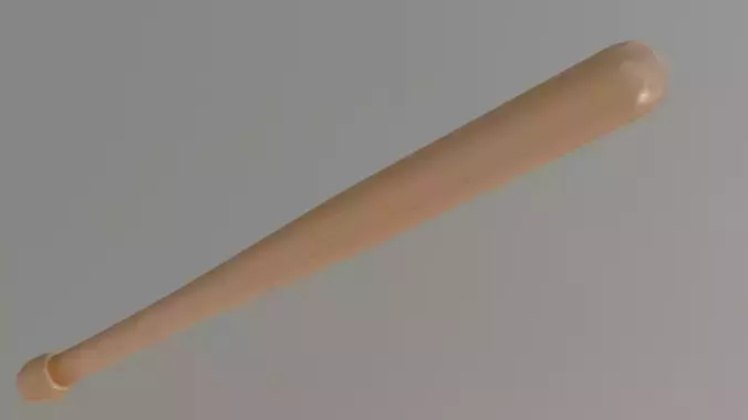 Baseball Bat Low-poly 3D model