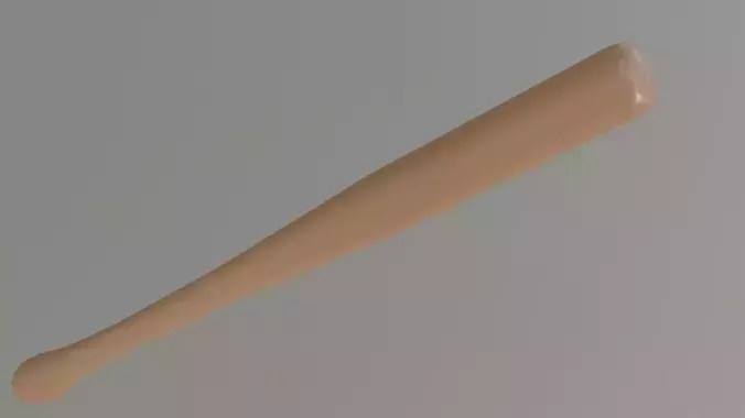 Baseball Bat Low-poly 3D model